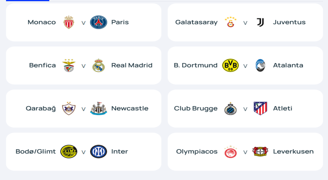 UEFA Playoff fixtures